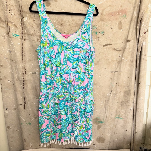 Lilly Pulitzer Jarrett Romper in Off the Scales - Picture 2 of 5
